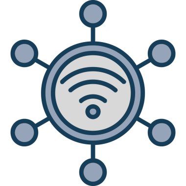 wifi simgesi vektör illüstrasyonu