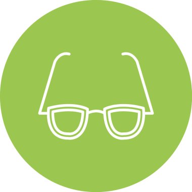 Gözlük. Web simgesi basit illüstrasyon