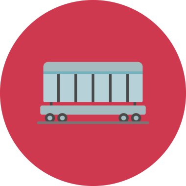 Otobüs. Web simgesi basit illüstrasyon