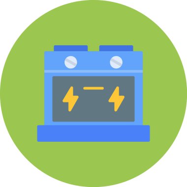 Pil. Web simgesi basit illüstrasyon