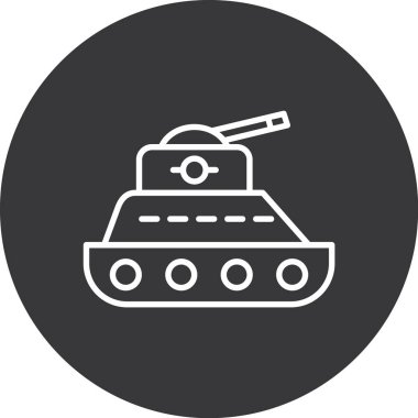 Bir tankın vektör illüstrasyonu