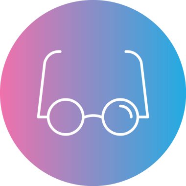 Soyut arkaplanda gözlük simgesi vektörü