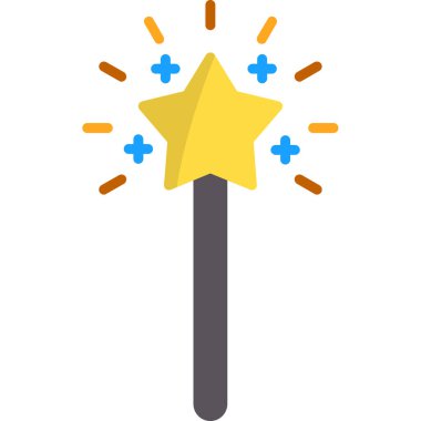 Havai fişek festivali simgesi düz stil