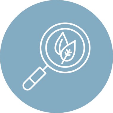 Büyüteç simgesinin vektör illüstrasyonu