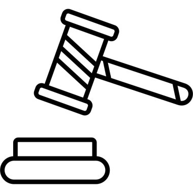 Çekiç. Web simgesi basit tasarım