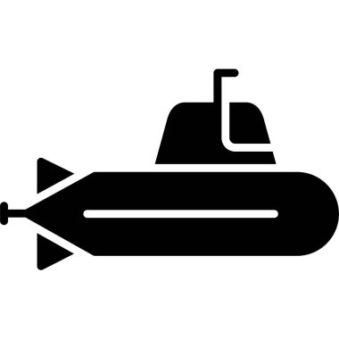 Bir denizaltı simgesinin vektör çizimi