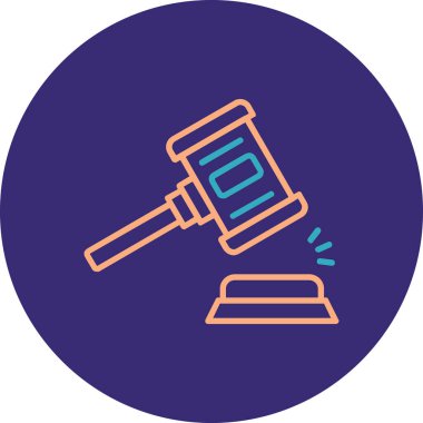 Çekiç. Web simgesi basit illüstrasyon