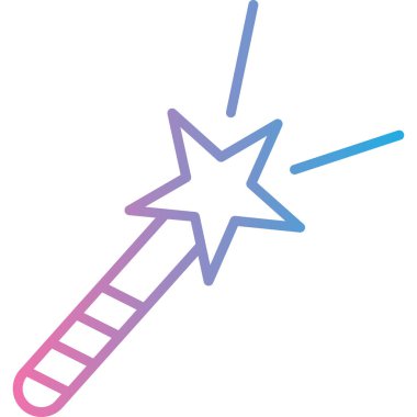 Bir yıldız simgesinin vektör illüstrasyonu