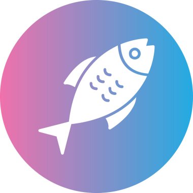 Balık. Web simgesi basit illüstrasyon