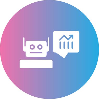 robot ikon vektör illüstrasyonu