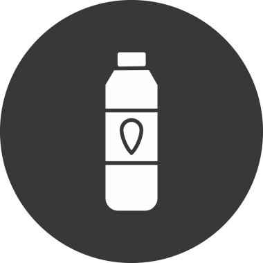 Vektör illüstrasyonu, şişe simgesi