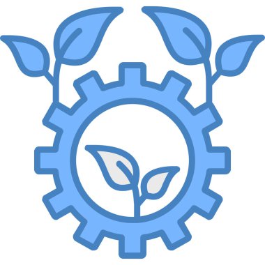 Ekolojik bitki ekolojisi simgesi doldurulmuş ana hatlar biçiminde