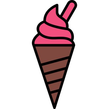 Dondurma külahı vektör çizimi