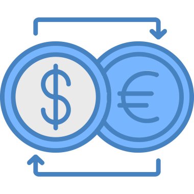 Dolar. Web simgesi basit illüstrasyon