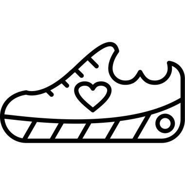 ayakkabı ikonu vektör illüstrasyonu