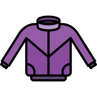 Kumaş ceket renk vektör illüstrasyonu