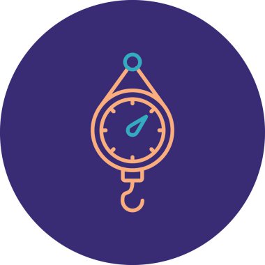 Saat simgesinin vektör illüstrasyonu