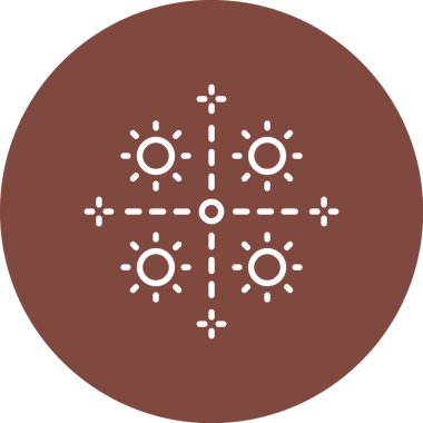 Bir yıldız simgesinin vektör illüstrasyonu