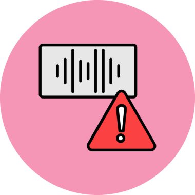 Uyarı simgesi vektör illüstrasyonu