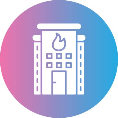 Modern yapı simgesinin vektör illüstrasyonu