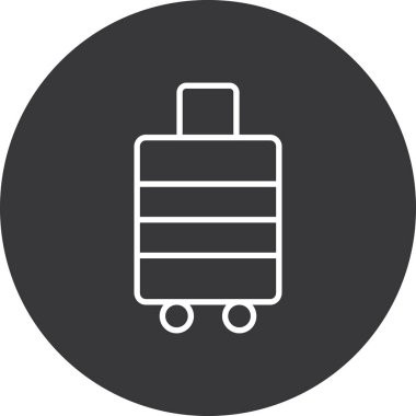 bavul simgesi, vektör çizimi