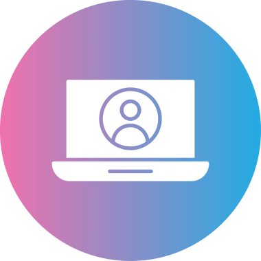 kullanıcı. Web simgesi basit illüstrasyon