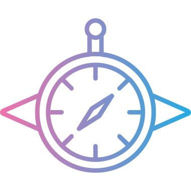 Modern simge vektör resimlemesini pusula