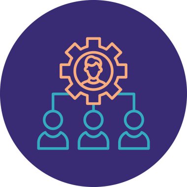 İnsan simgesinin vektör illüstrasyonu