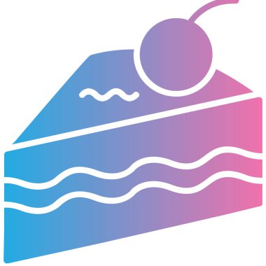 Kek. Web simgesi vektör illüstrasyonu