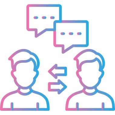 İletişim. Web simgesi basit illüstrasyon