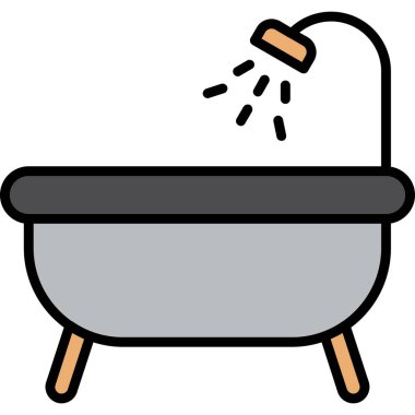 Yemek ikonu. Web için yemek pişirme pan vektör simgesinin özet çizimi