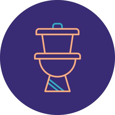 vektör tuvalet simgesi çizimi