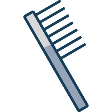 Saç fırçası. Web simgesi basit illüstrasyon