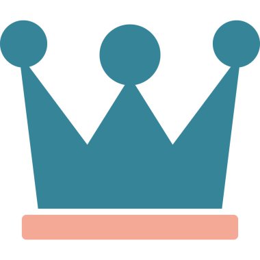 taç simgesi vektör illüstrasyonu