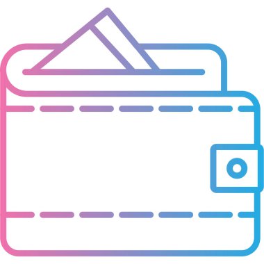 cüzdan ikonu vektör illüstrasyonu