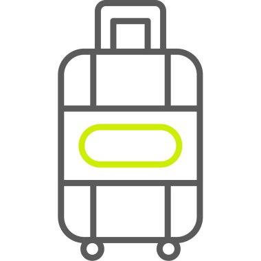 sırt çantası simgesi vektör çizimi çizimi