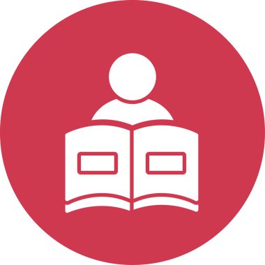 Kitap. Web simgesi basit illüstrasyon