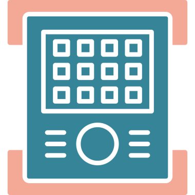 Hesap makinesi. Web simgesi basit illüstrasyon