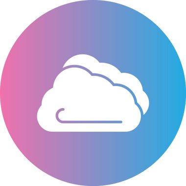 Bulut simgesi vektör illüstrasyonu