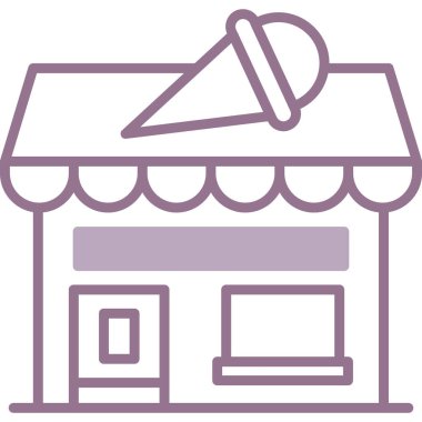 Bir mağazanın vektör illüstrasyonu