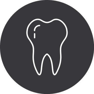 Diş Bakımı simgesi, vektör illüstrasyonu