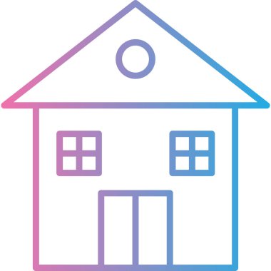 Ev simgesinin vektör illüstrasyonu