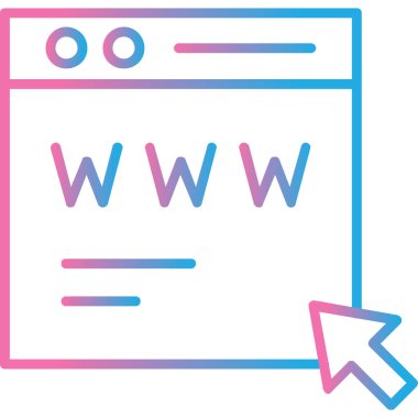 tarayıcı web simgesi, vektör illüstrasyonu