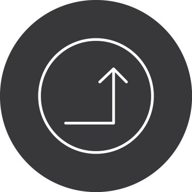 ok simgesi vektör illüstrasyonu