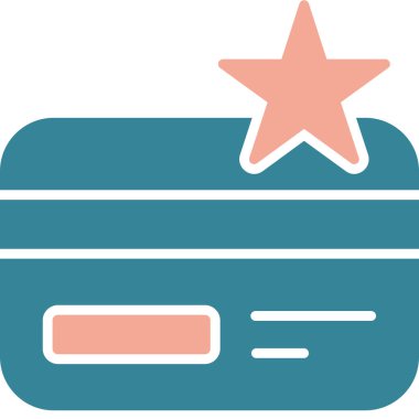 Kredi kutusu ikonu vektör çizimi tasarımı