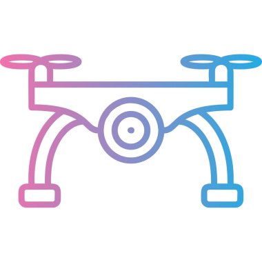 Drone simgesinin vektör illüstrasyonu