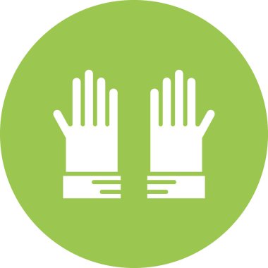 Eldiven simgesi vektör illüstrasyonu