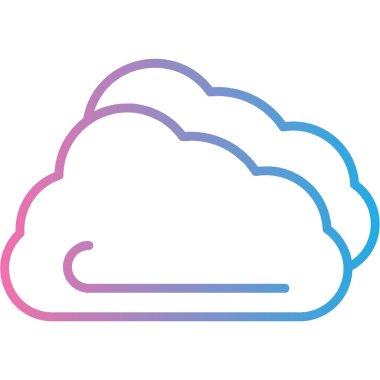 Ana hat biçiminde bulut hesaplama teknolojisi simgesi