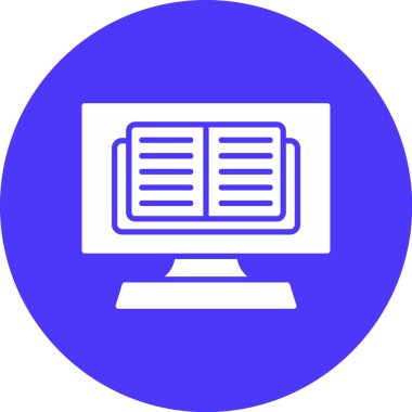 Bilgisayar. Web simgesi basit illüstrasyon