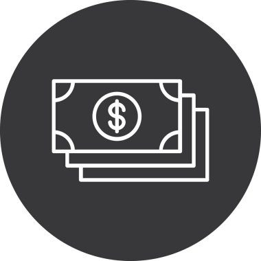 Kolayca düzenleyebilen ve düzenleyebilen Dolar Vektörü simgesi
